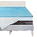 Gel Memory Foam Mattress Topper, Plush Queen Size 2 Inch Thick, Premium Gel-Infused Memory Foam Mattress/Bed Topper/Pad for a Cool, Conforming, and Comfortable Sleep. Made in The USA