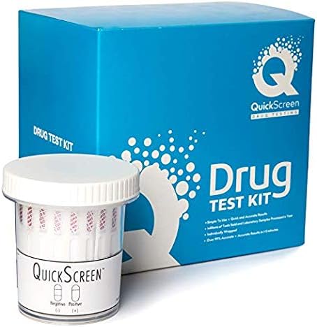 Phamatech Quickscreen10 Panel Dip Card Multi Drug Test Kit, 9298Z (Pack of 100)