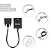 Brisk Links VGA to HDMI Adapter Converter, Output 1080P HD Video Cable with Audio Support for TV/AV/HDTV - Includes Bonus High Speed HDMI Cable