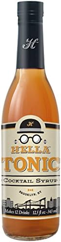 Hella All Natural Tonic Cocktail Syrup, Non-Alcoholic, 12.5oz Bottle