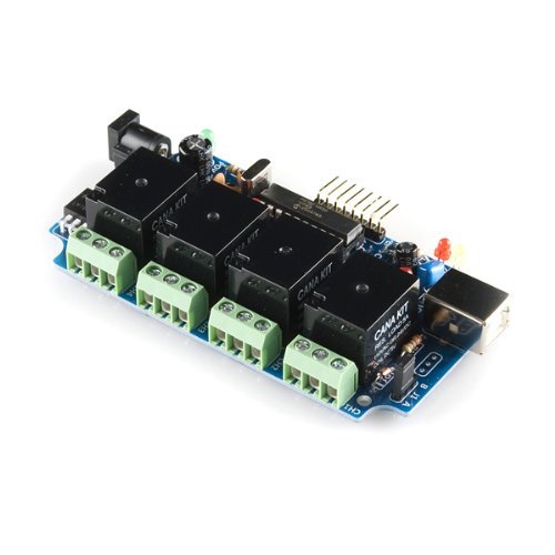 Galleon CanaKit UK1104 4Channel USB Relay Board With 6Channel A/D