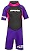 Hyperflex Access Unisex Child's 2mm Back Zip Shorty Wetsuit - Warm, Kid's Springsuit - 4-Way Stretch Neoprene - Adjustable Collar and Flat Lock Construction - 50+ UV SHIELD. Ages 2 thru 16, purple/pink, child 8 (XA620CB-24-8)