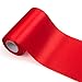 ADVcer 4 inch Wide Red Satin Ribbon Roll - 24.1 Yard Long Bulk for Christmas Holiday Decor, Wedding Birthday Ceremony, Car Bows, Gift Wrapping, Ribbons Cutting, Chair Sashes, Indoor Outdoor Embellish