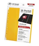 Ultimate Guard 18-Pocket Pages Side-Loading Yellow (10) Card Binders Sheets