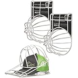 Ballcap Buddy Cap Washer Original Patented Hat Washer Ball Cap Cleaner Frame Used in Dishwasher/Washing Machine Adult & Youth Endorsed by Shark Tank - Made in USA - 2-Pack White