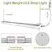 Hykolity 4FT 36W Linkable LED Shop Light, 3600lm Daylight White, Hanging or Flush Mount, 5000K, Indoor Utility, White, 4 Feet