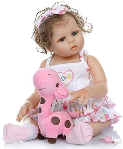 授与 短い巻き毛の子供のための48cmの全身シリコーン生まれ変わったおもちゃの赤ちゃんの現実的な人形のおもちゃ