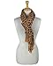 PASKMLNA Animal Print Fringed Shoulder Pashmina Wrap Scarf - Leopard Patterns (LP-02 Brown Leopard)