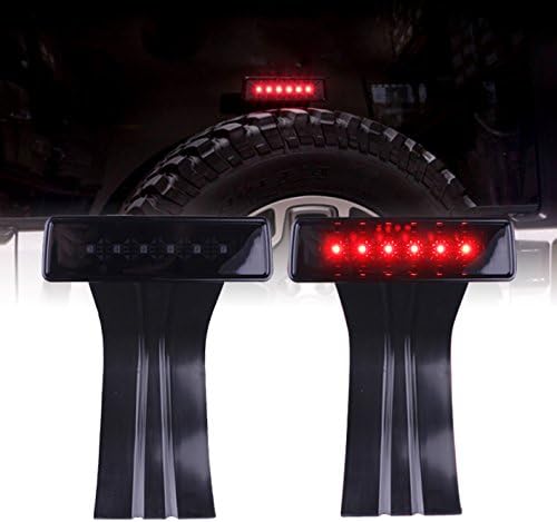 DIYTUNINGS Third Brake Smoked Light for Jeep Wrangler JK JKU Unlimited Rubicon Sahara X Off Road Sport Exterior Accessories Parts 2007-2017