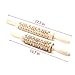 Eccoo House 2 Pack Wooden Rolling Pins Engraved Embossing Rolling Pin Christmas Deer Tree Pattern Kitchen Tool for Baking