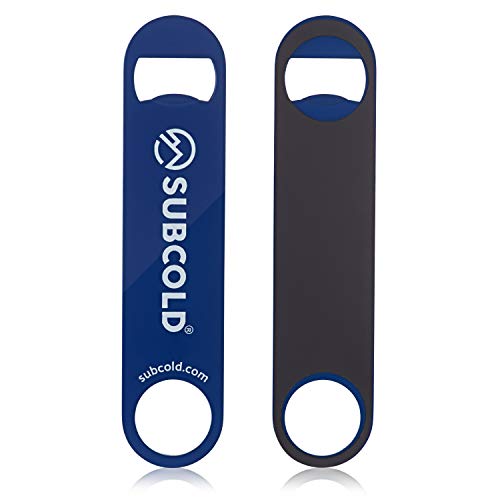 Subcold Bartenders Bar Blade | Magnetic Bottle Opener for Beer Caps | 180 * 40mm | Stainless Steel (Blue)…
