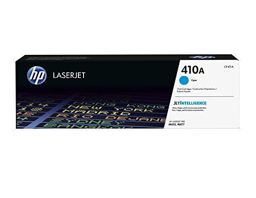 Hp 410a (cf411a) toner cartridge, cyan for hp color las…