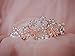 SWEETV Rose Gold Wedding Tiara for Bride, Crystal Tiaras and Crowns for Women, Princess Tiara Costume Crown for Birthday Party Prom