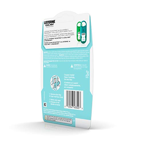 Listerine Tiras Strips Pocketpaks Kit Com 72un Cool Mint