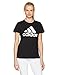 adidas Women's Badge of Sport Classic Tee, Core Black/White, Medium