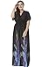 Zuku Life Women's V-Neck Versatile Long Floral Print Maxi Dress