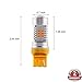 xSpeedLighting 7440 7441 T20 LED Light Bulbs Extremely Bright 2000lm RX-Chips with Projector Lens For Back Up/Reverse Lights Brake/Tail Lights Turn Signal/Parking or Running Lights, Amber Yellow