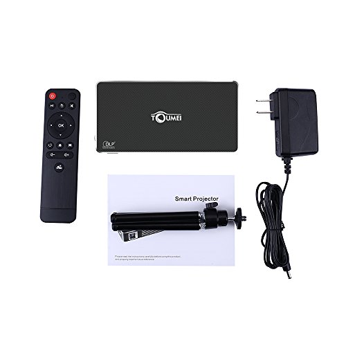 Super PDR Smart Projector WiFi DLP projector Pico hdmi 1080p mobile video projector hd wifi bluetooth home theater projector Portable Mini Pocket Size for iphone Andriod phone TOUMEI C800S - Thumbnail 6