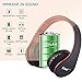 esonstyle Bluetooth Headphones Over-Ear,Bluetooth and Wired Stereo Headphones Buit in Mic Soft Earmuffs &Light Weight for Cell Phone, TV, PC,Online Class, Home Office (Green 1)