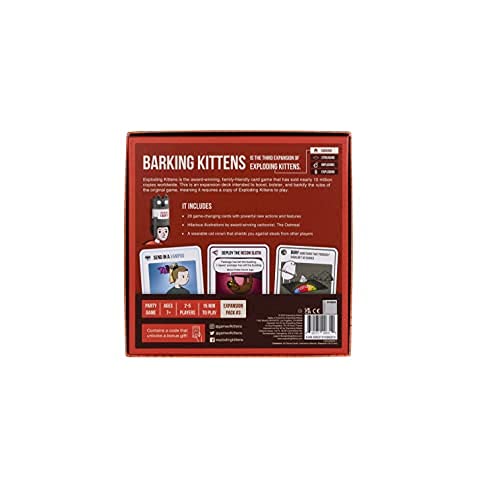 Barking Kittens Expansion Set Easy FamilyFriendly Party Games Card