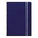FILOFAX REFILLABLE NOTEBOOK CLASSIC, Pocket Blue - Elegant leather-look cover with moveable pages - Elastic closure, index, pocket and page marker (B115003U)