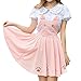 Focal20 Cat Design Suspender Skirt Cat Embroidery Dress Pad Hollow Out Princess Sleeveless Skirt Lolita Skirt