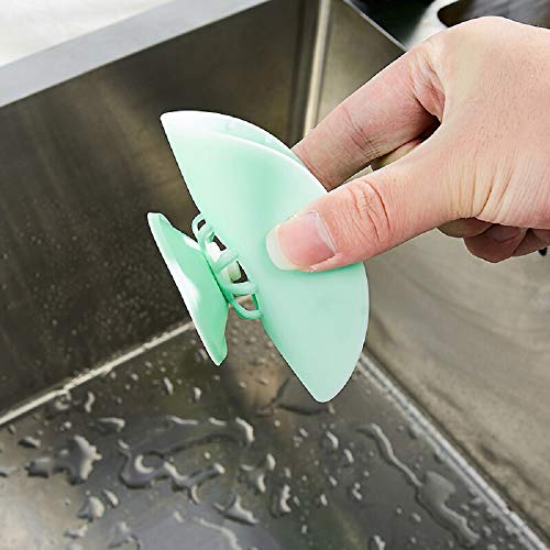 Sink Strainer 2 Pack,Plainmarsh Hair Catcher Drain Stopper Silicone Bathtub Drain Cover 2 in 1 Stop and Filter for Bathroom or Kitchen Wide Rim 4" Diameter