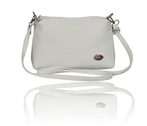 belladona women'sfrench cut sling bag(white)