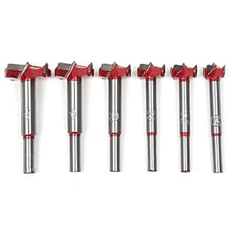 Generic 6pcs Auger Drilling Hole Saw Cutting Woodworking Kit Opener Triangular Hole Saw Set Drill Bit Wooden Wood Cutter