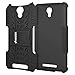 Amzer Impact Resistant Hybrid Warrior Case for Xiaomi Redmi Note 2 - Retail Packaging - Black