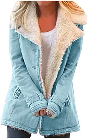Winter Womens Button Down Coat Casual 