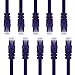 GearIT 10 Pack, Cat 6 Ethernet Cable Cat6 Snagless Patch 3 Feet - Computer LAN Network Cord, Purple - Compatible with 10 Port Switch POE 10port Gigabit primary