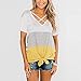 haoricu Women Blouse, Summer Women Casual Short Sleeve Patchwork Lace Solid Top T-Shirt
