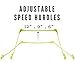 Pro Footwork Agility Ladder and Hurdle Training Set with Carry Bag - Speed Training Exercise Practice for Soccer, Football & All Sports - Adjustable Heights 6”, 9” & 12”