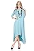 Pastel by Vivienne Women's Long Draped Handkerchief Dress with Pocket