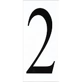 Seagull 90612-68 Traditional Address Number Tile from Address Light Collection in White Finish, 5.00 inches