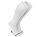 Wanderlust Everyday Use Graduated Compression Socks - Support Stockings for Men & Women - White Large