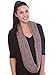 Simplicity Women' s Super Soft Winter Knit Warm Infinity Scarf, Khaki