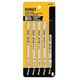 DEWALT DW3795H 5 Piece HCS/HSS Jig Saw Blade Set - T Shank