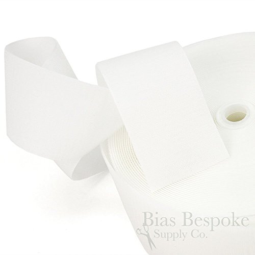 27 Yard Rolls of White Sew-on Hook and Loop Fastening Tape, 3