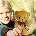 HAPTIME Bulk Teddy Bears, Small Teddy Bear with Keychain, Mini Stuffed Teddy Bear 1 Dozen, Tiny Soft Plush Toy for Wedding Decorations, Party Favors, Baby Shower, Stocking Stuffers (4 Colors / 12pcs)
