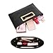 Clutch Purse for Women Evening Party Tote with Shoulder Crossbody Chain Strap Lady Handbag - Black
