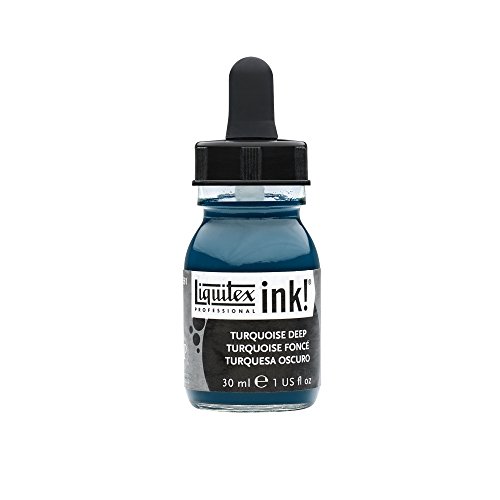 Liquitex Professional Acrylic INK! 1-oz Jar,  Turquoise Deep