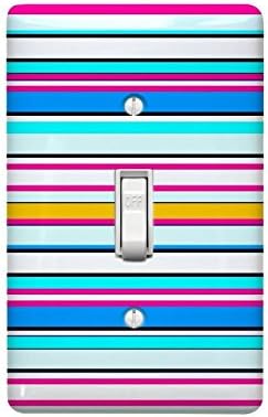 Pink Pin Pot Design Decor Custom Home Room Light Switch Wall Face Plate Cover - Retail Packaging (Single Toggle)