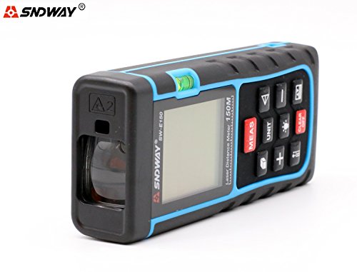 SNDWAY SW-E150 150M 493FT Digital Diastimeter Laser Distance Meter Laser Rangefinder Meter Area Volume Measure Tool