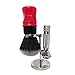 H&S Co. Synthetic Shaving Brush Red and Black