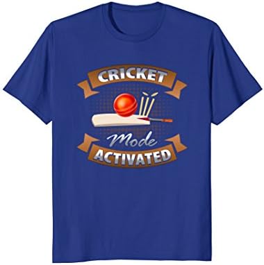 Mens Cricket Mode Funny Cricket Players T Shirt