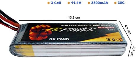 pcshop Lipo 3S 3300 Mah 30C Battery 11.1 For Quadcopter Plane Mulirotor