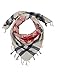 LOVARZI American Flag Scarf - Winter and Summer for Men and Women - Red Blue & White Cotton Shemagh - Keffiyeh Desert Arab Scarves