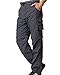 Mens Hiking Pants Convertible Quick Dry Lightweight Zip Off Outdoor Fishing Travel Safari Pants